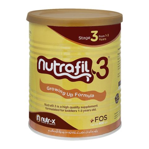 Nutrafil Stage 3, Growing Up Formula, 400g