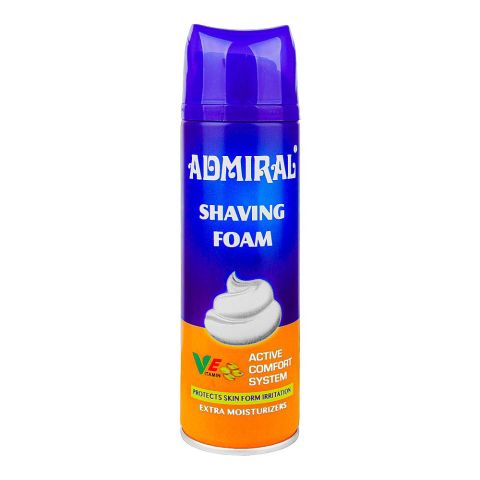 Admiral Active Comfort System Shaving Foam With Vitamin E, 250g