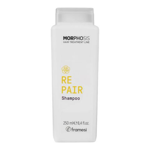 Framesi Morphosis Repair Shampoo, Moisturizes and Strengthens Hair, Color Safe, 250ml