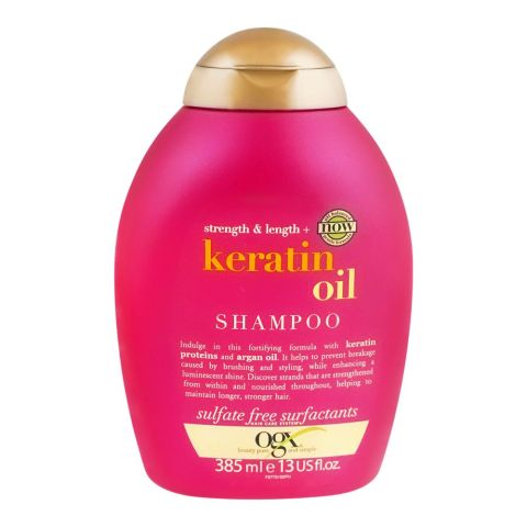 OGX Anti-Breakage + Keratin Oil Shampoo, Sulfate Free, 385ml