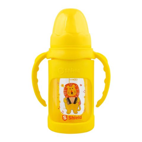 Shield Baby Glass Feeder With Silicone Protector, 120ml