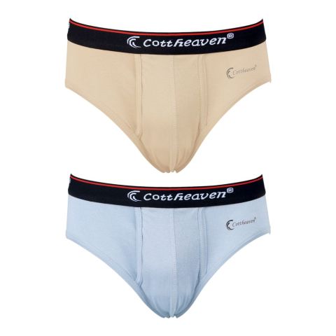 Cottheaven Men's Brief, Pack Of 2, Medium, Multi Color, 0111