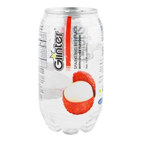 Glinter Lychee Sparkling Drink Can, 350ml