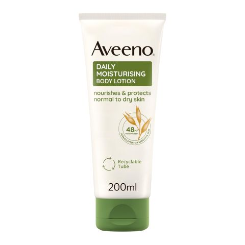 Aveeno Daily Moisturising Body Lotion, For Normal To Dry Skin, 200ml