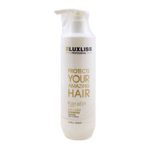  Luxliss Professional Keratin System Daily Care Shampoo, Argan Oil Infused, 500ml