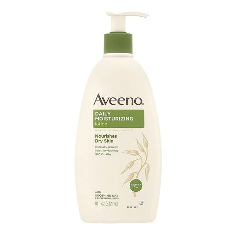 Aveeno Active Naturals Daily Moisturising Lotion, Fragrance Free, 532ml