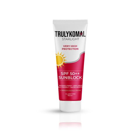 Truly Komal SPF 50++ Sun Block, 75ml