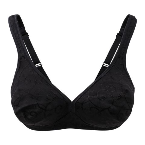 Triumph Elegant Cotton Bra, N AX, Black