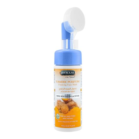 Hemani Turmeric Purifying Foaming Face Wash, For All Skin Types, 150ml