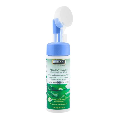 Hemani Neem Anti-Acne Foaming Face Wash, For All Skin Types, 150ml