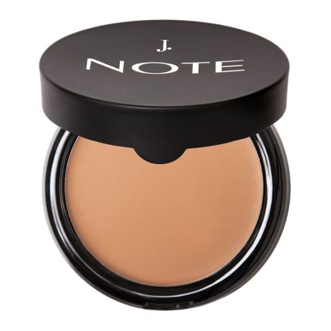 J. Note Luminous Silk Cream Powder, 04 Sand, With Argan Oil