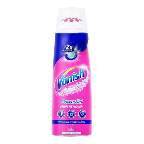 Vanish Gold Power Gel Stain Remover with Rubbing Head, 200ml