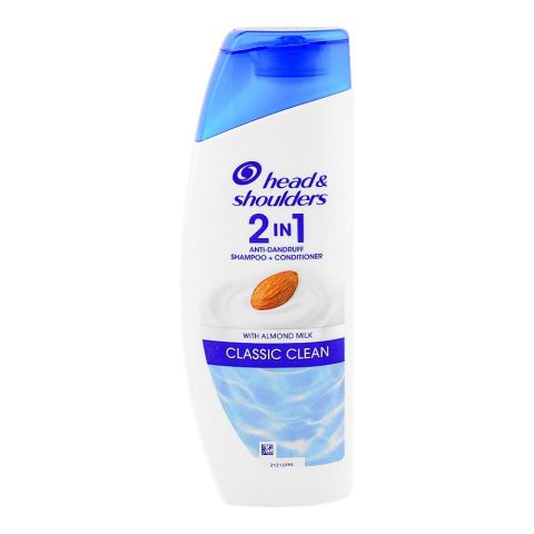 Head & Shoulders 2-In-1 Classic Clean Anti-Dandruff Shampoo + Conditioner, 190ml
