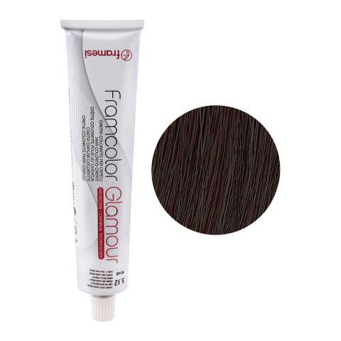 Framesi Framcolor Glamour Hair Coloring Cream, 5.12 Light Chestnut Natural Ash