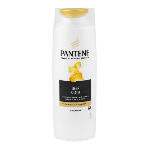 Pantene Advanced Hairfall Solution + Deep Black Shampoo, 185ml