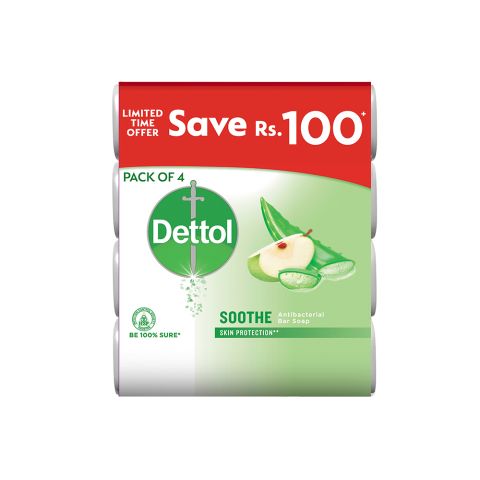 Dettol Soothe Soap, 4x110g