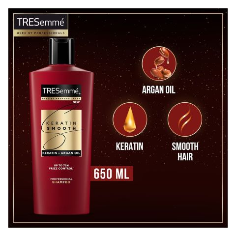 Tresemme Keratin Smooth With Keratin And Argan Oil Pro Collection Shampoo, 650ml