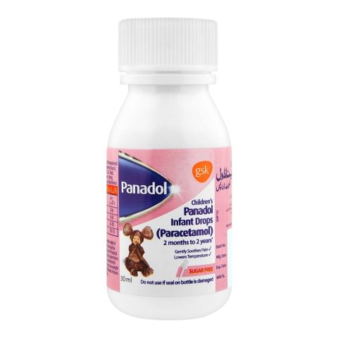 GSK Children's Panadol Infant Drops Sugar-Free, 30ml