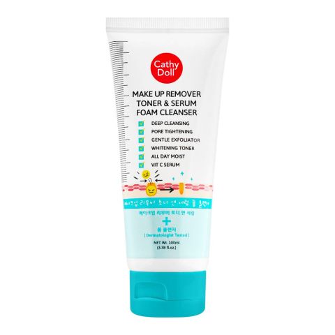 Cathy Doll Makeup Remover Toner & Serum Foam Cleanser, 100ml