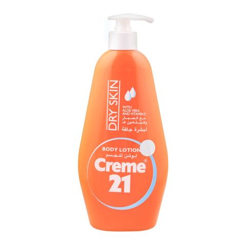 Creme 21 Dry Skin Aloe Vera & Vitamin E Body Lotion, 600ml