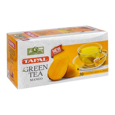 Tapal Mango Green Tea Bags, 30-Pack
