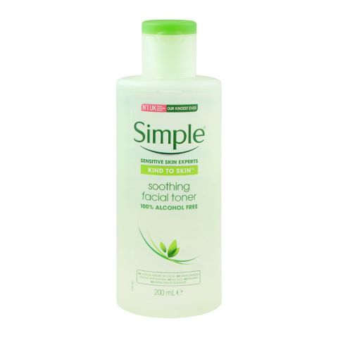 Simple Kind To Skin Soothing Facial Toner, Alcohol + Paraben Free, 200ml