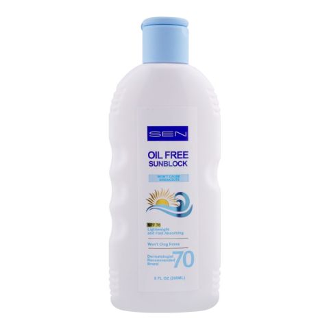 Sen Oil Free SPF 70 Sunblock, 200ml