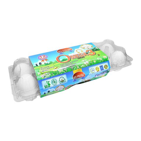 All Fresh Farms Omega 3 Eggs, 12-Pack