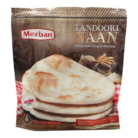 Mezban Tandoori Naan, 5 Pieces, 500g