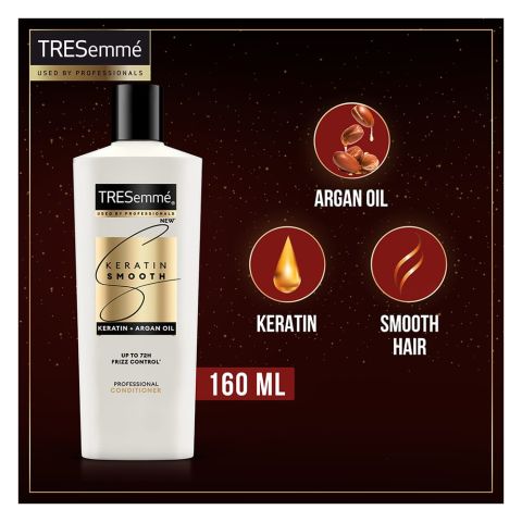 Tresemme Keratin Smooth Pro Collection Conditioner, With Keratin & Argan Oil, 160ml