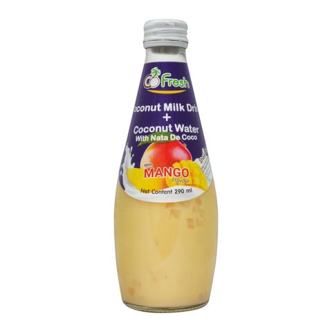 CoFresh Coconut Milk Drink, Mango, Bottle, 290ml