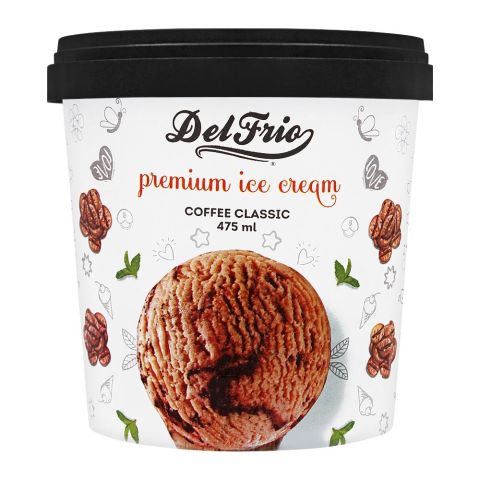 Delfrio Coffee Classic Premium Ice Cream, 475ml