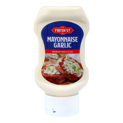 Fresh Street Mayonnaise Garlic, 11oz, 300g, Pet Bottle