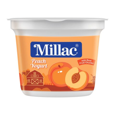 Millac Peach Fruit Yogurt, 250g