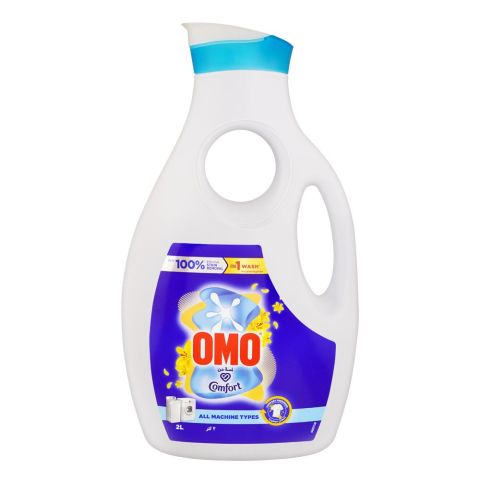 Omo Comfort Laundry Liquid, Suitable For All Colors, 2 Liter