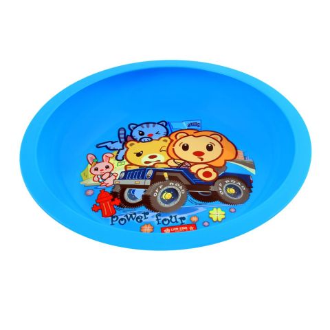 Lion Star Emily Kids Deep Dining Plate, 04, Blue, MW-54