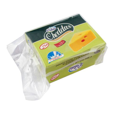 Delizia Cheddar Cheese, Natural, 200g