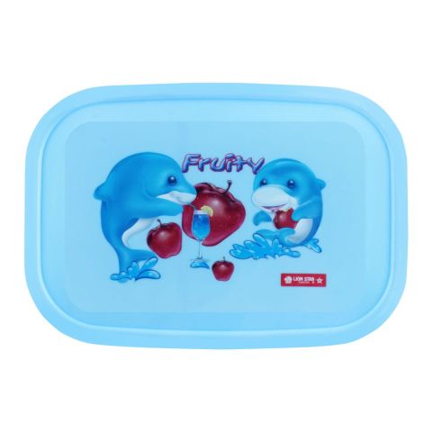 Lion Star Japan Seal Ware Lunch Box, Blue, 7.5x5x2 Inches, BC-9