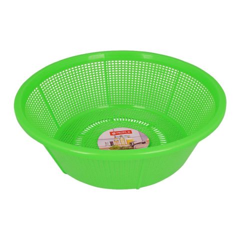 Lion Star Plastic Basin Strainer, 24cm, Green, BA-33