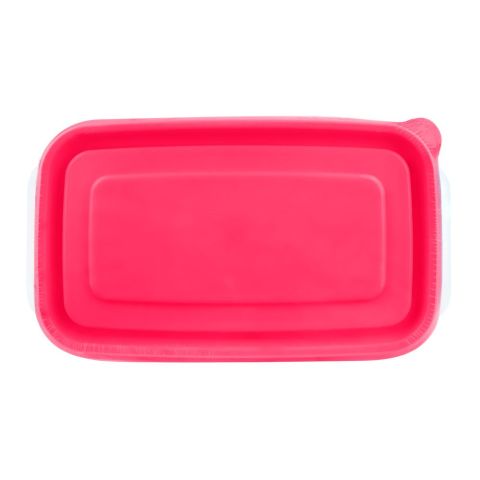 Lion Star Vitto Seal Ware Food Container, Pink, 7.7x5x2 Inches, 480ml, VT-4