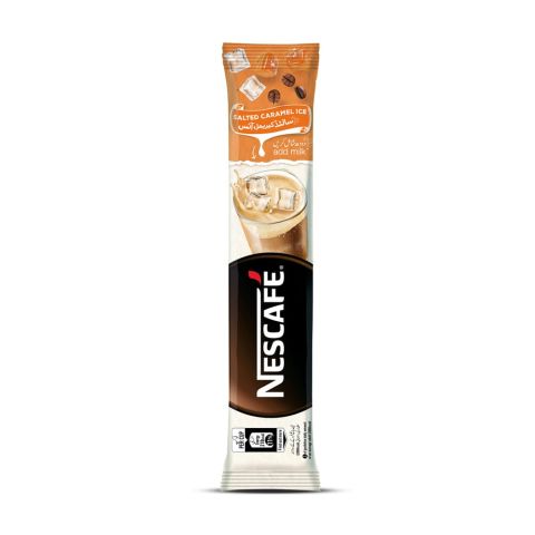 Nestle Nescafe 3-In-1 Salted Caramel Ice Coffee Sachet, 21g
