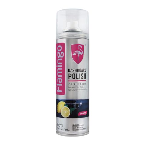 Flamingo Lemon Car Dashboard Polish, 220ml