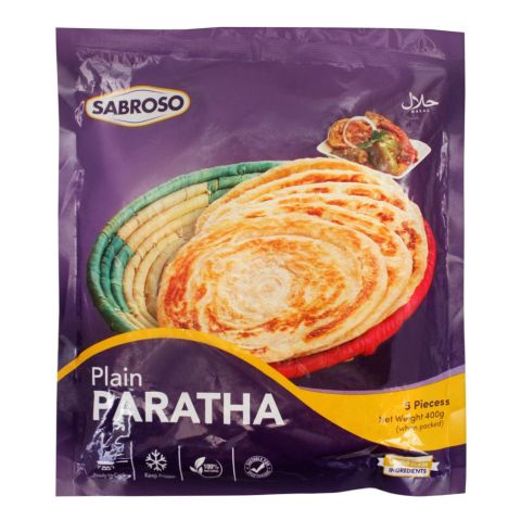 Sabroso Plain Paratha, 5 Pieces, 400g