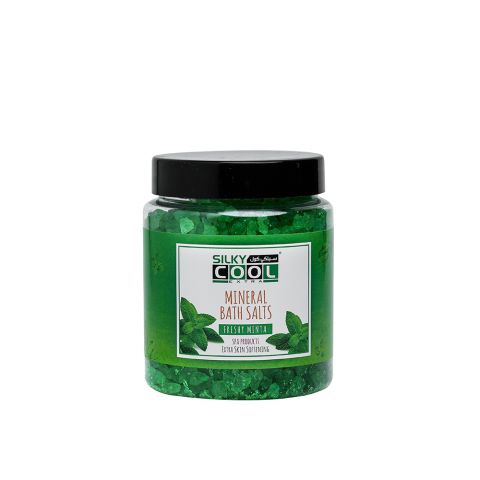 Silky Cool Extra Mineral Bath Salts, Freshy Minta, 750g