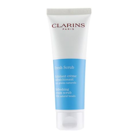 Clarins Paris Fresh Scrub Refreshing Cream Scrub, With Natural Beads, 50ml