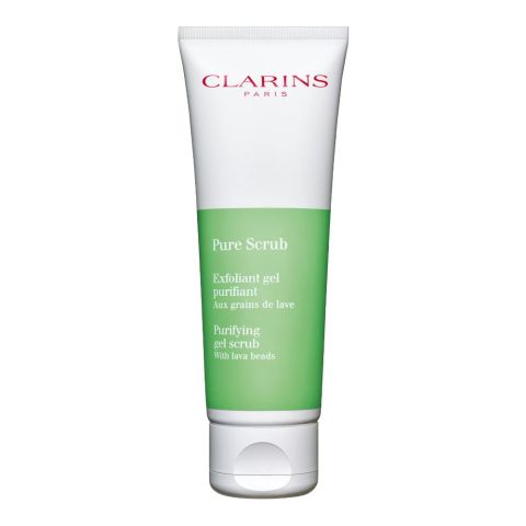 Clarins Paris Pure Scrub Purifying Gel Scrub, With Lava Beads, 50ml