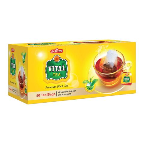 Vital Premium Black Tea Bags, 50-Pack