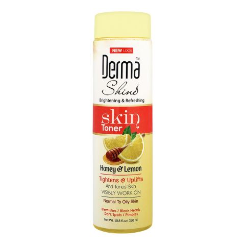 Derma Shine Whitening & Refreshing Toner, With Honey & Lemon, 295ml