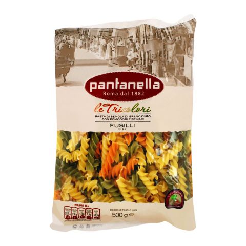 Pantanella Tricolor Fusilli Pasta, No. 58, 500g