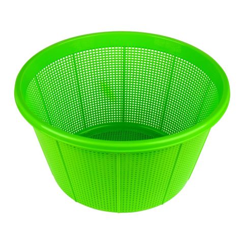 Lion Star Plastic Round Basket, Green, BW-4